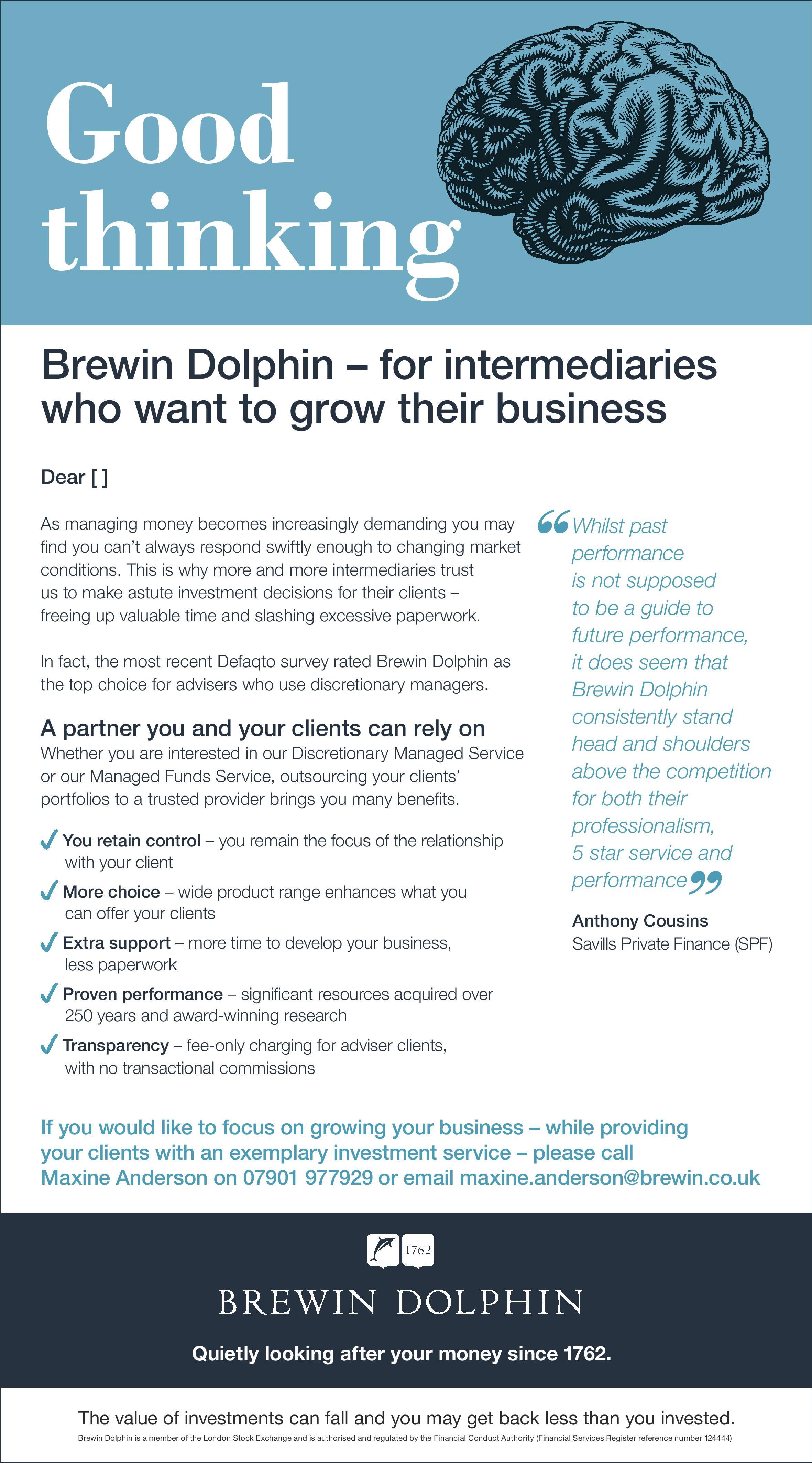 Brewin Dolphin email campaign